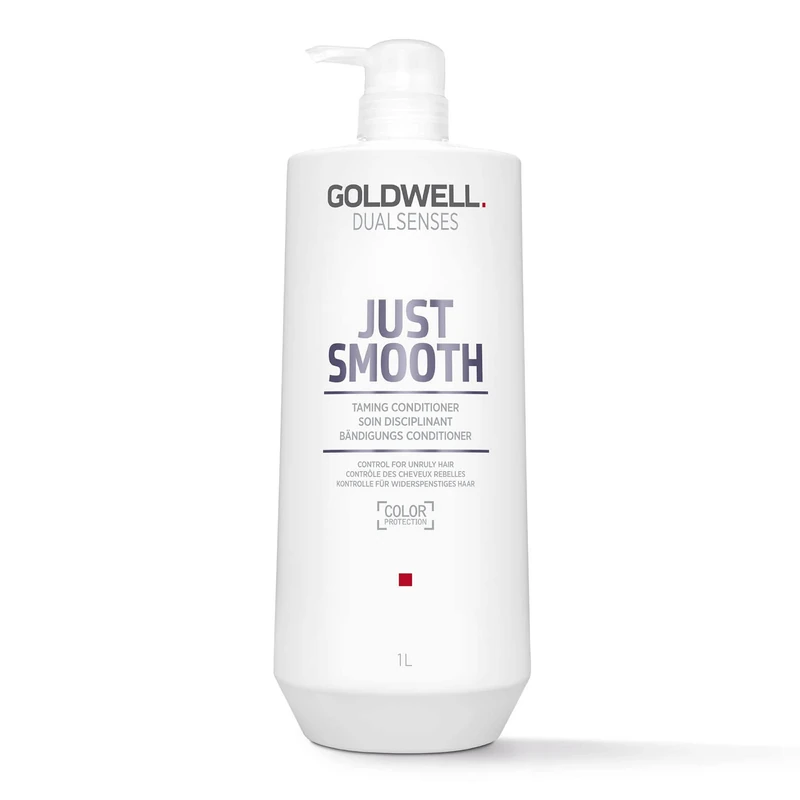 Goldwell Dualsenses Just Smooth Taming Conditioner for Unruly Hair, Frizz Control, 1000ml