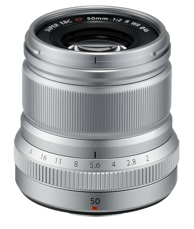 Fujifilm XF50mm F2 R Weather-Resistant Lens - Silver, 50mm