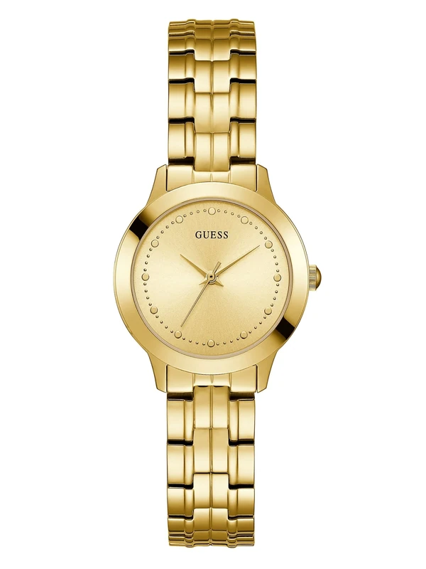 GUESS Women Analog Japanese Quartz Watch with Stainless Steel Strap U0989L2
