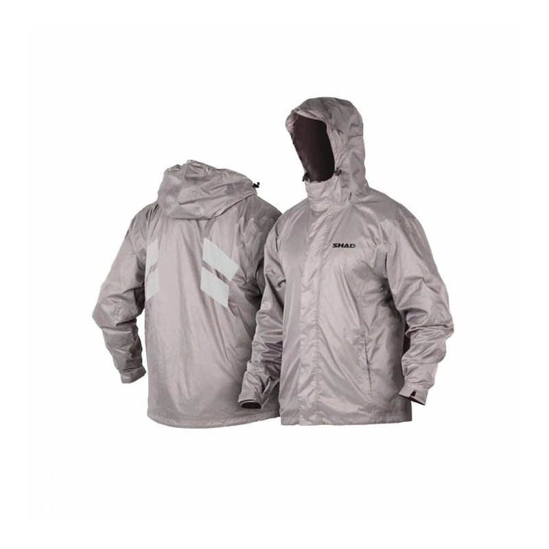 SHAD Rain Jacket, Silver, Size M