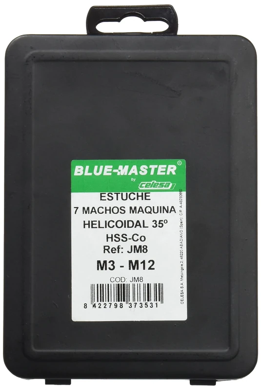 blue-master JM8 Pencil Case – 7 Male Machine Auger Bit M3-M12) - Image 1