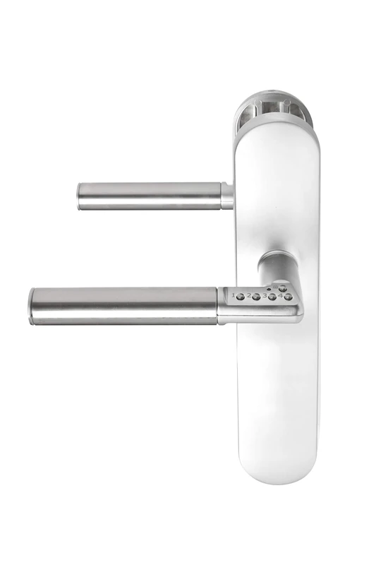 Tesa Assa Abloy MCHIL800 cm Long Left Hand Step Plate Handle, Chrome