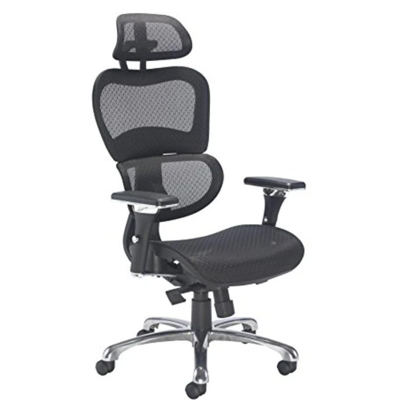 Office Hippo Ergonomic Chair Office, Office Chair with Back Support, Office Chair with Arms, Mesh, Swivel, Black