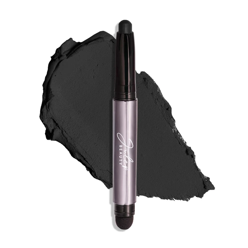 Julep Eyeshadow 101 Crème-to-Powder Eyeshadow Stick (Onyx Black Matte) Long-Lasting, Waterproof Eye Shadow - Blendable, Crease-Proof with Built-In Smudger