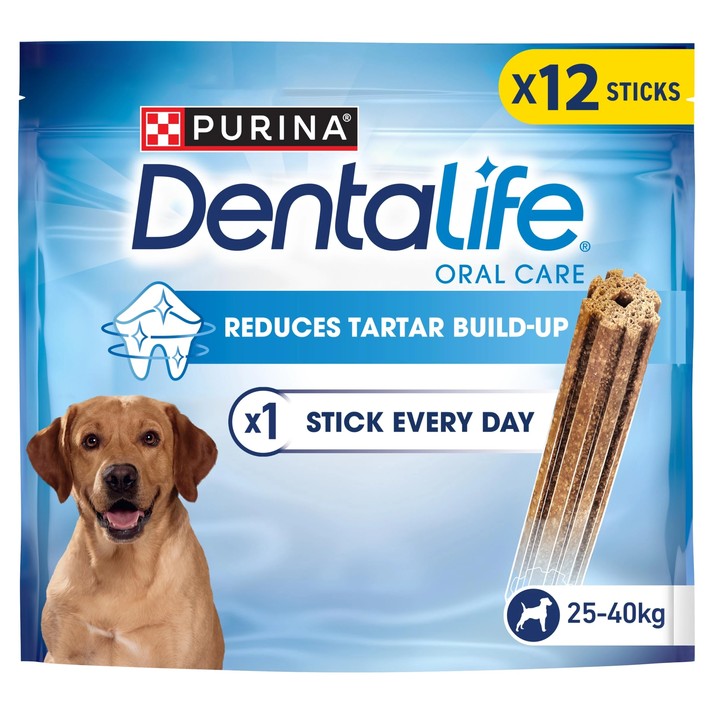 DENTALIFE Large Dental Chicken Dog Chews 12 Sticks (Pack of 3)
