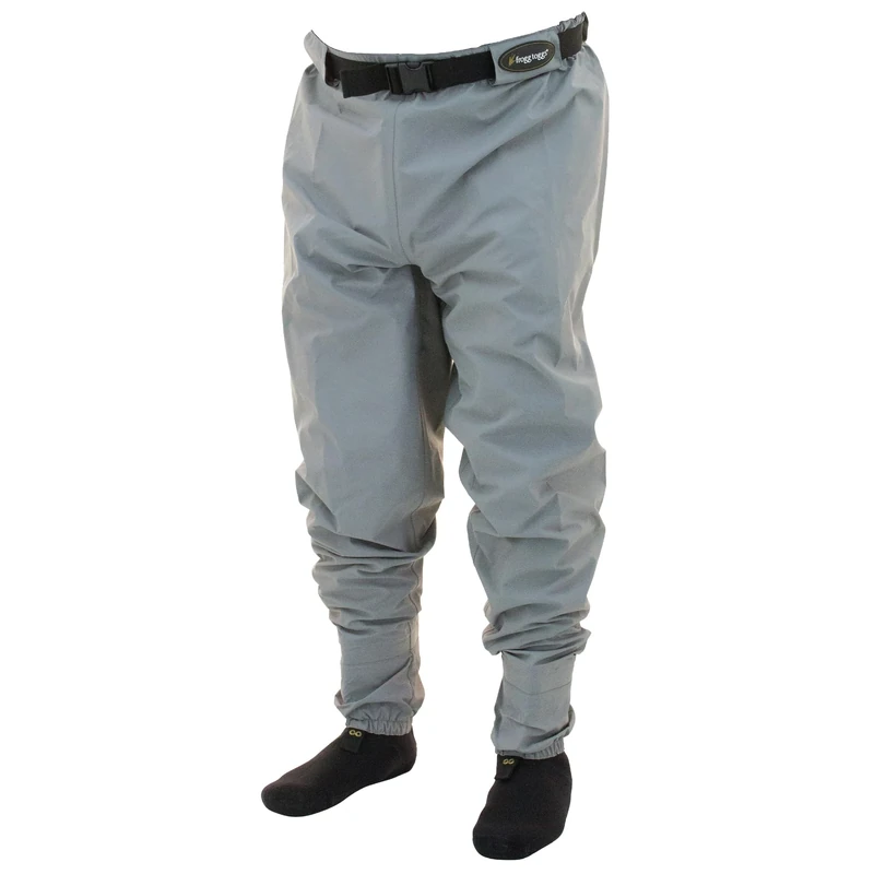 FROGG TOGGS Men's Hellbender Stockingfoot Guide, Fishing Wading Pants, Slate, Large