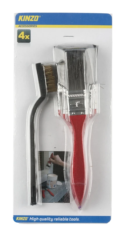 Kinzo Wire Brushes and Brushes – Pack of 36 871125249238