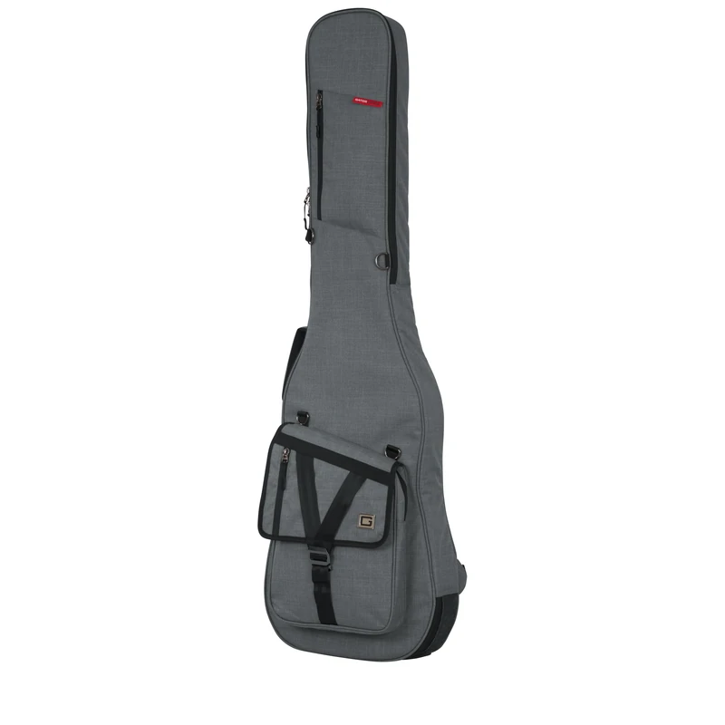 Gator Cases Transit Series Bass Guitar Gig Bag; Light Grey Exterior (GT-BASS-GRY)