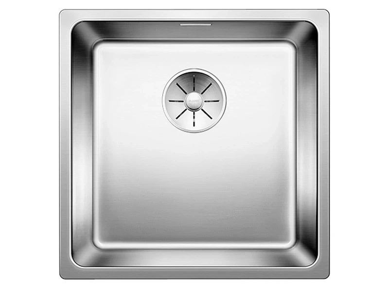 BLANCO ANDANO 400-IF Stainless Steel Sink Installation Type: Installation from Top and Flush Surface for 45 cm Wide Base Cabinets Resistant to Scratches Large Basin Volume