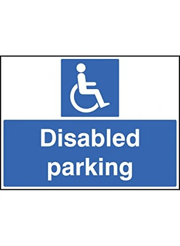 Caledonia Signs 58527 Disabled Parking Only c/w Frame, 600 mm x 450 mm