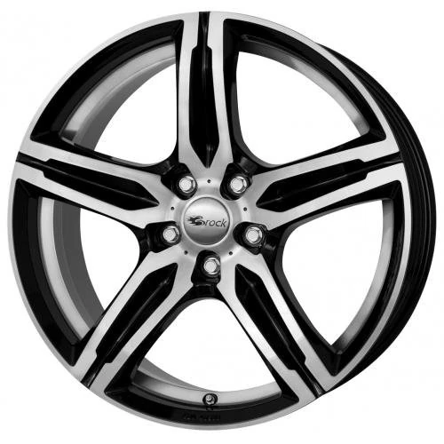 Brock B29 8 x 19 ET 30 Bolt Circle 5 x 120 Hub Centering 72.6 580070779, Black Front-Polished