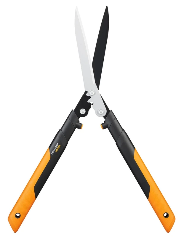 Fiskars PowerGear X Hedge Shear HSX92, Non-stick coating, Steel blades, Length: 63 cm, Black/Orange, 1023631