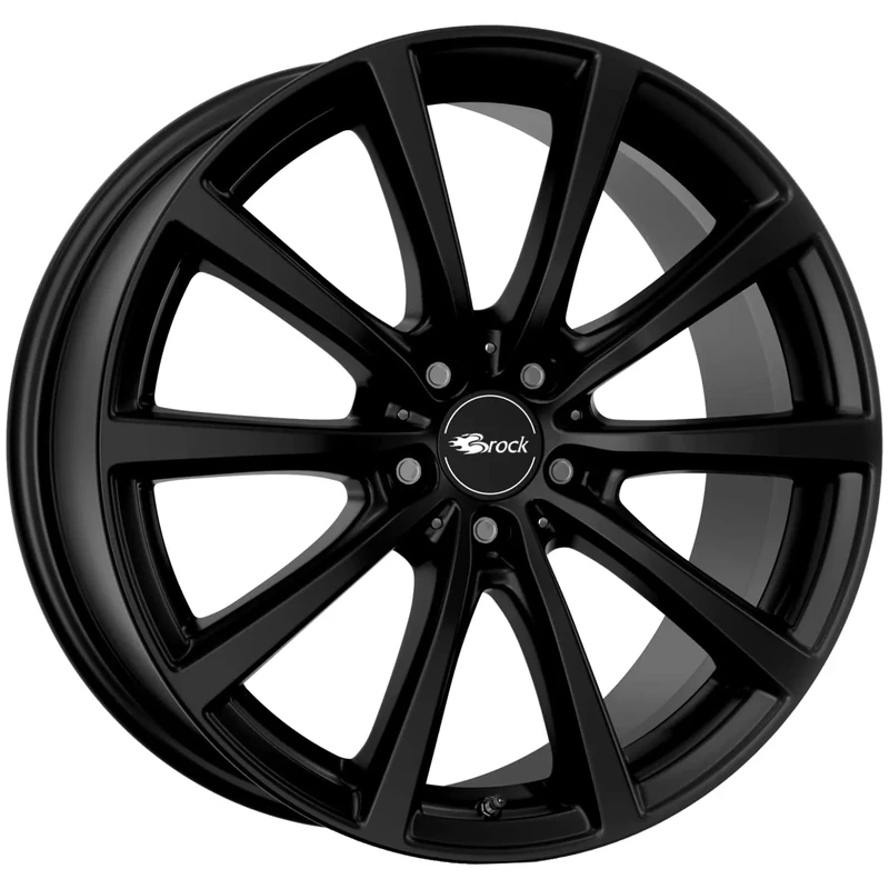 Brock B32 7.5 x 18 ET 44 Bolt Circle 5 x 112 Hub Centering 66.6 580071389, Black-Matt Painted