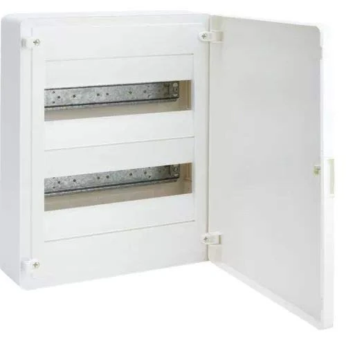 Hager Golf Series vs – Golf Box Series Vison Surface 2 Rows 24 Modules Opaque White + Strip