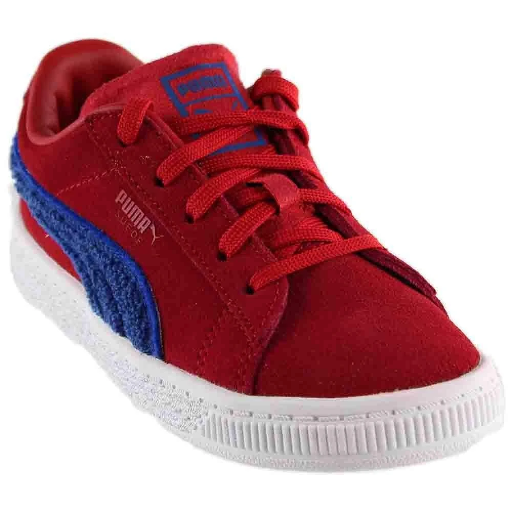 PUMA Unisex-Kids Suede Classic Terry Sneaker, Toreador-Lapis Blue, 11.5 M US Little Kid