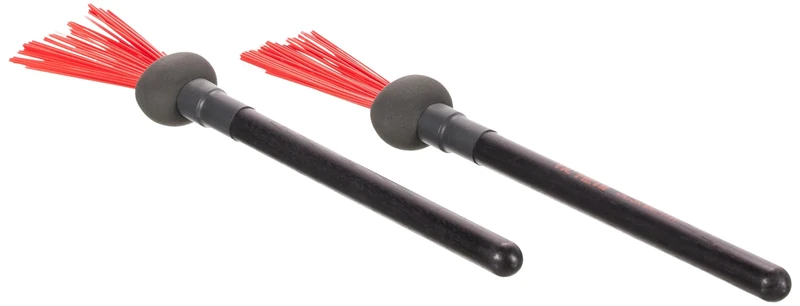 Vic FIrth - World Classic® Series - Cajon Bru-llet - Brush/Mallet Hybrid for Cajon - Black/Red