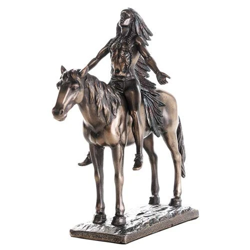 Pacific Giftware Appeal to The Great Spirit Bronze Finish Native American Indian Warrior Collectible Figurine 8 H - Image 1
