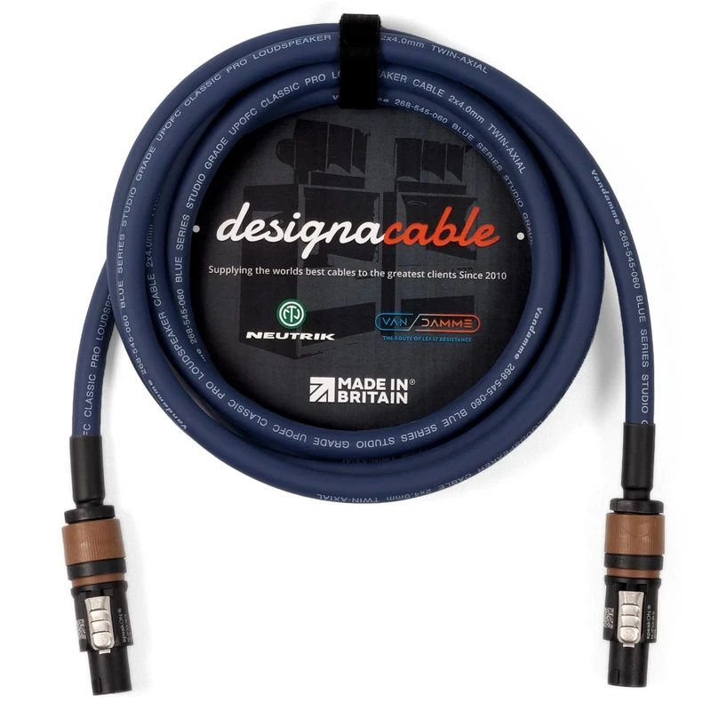 Van Damme Studio Grade 2x4mm Speakon to Speakon Passive Speaker Lead (6m)