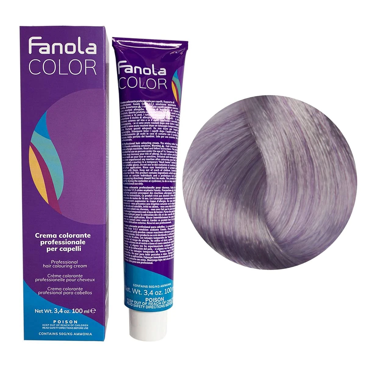 Fanola crema colore Colouring Cream 9.2 F Very Light Blonde Fantasy Purple, 100 ml