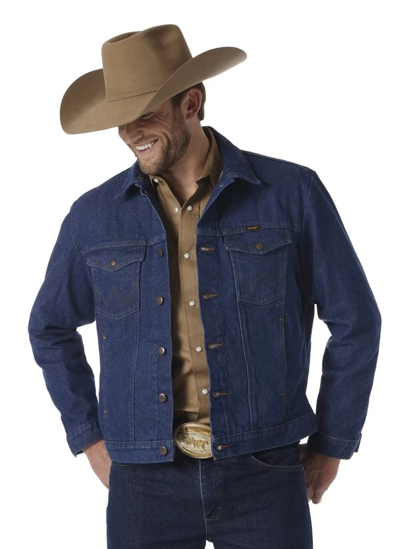Wrangler Men's Western Unlined Denim Jacket, XL Tall
