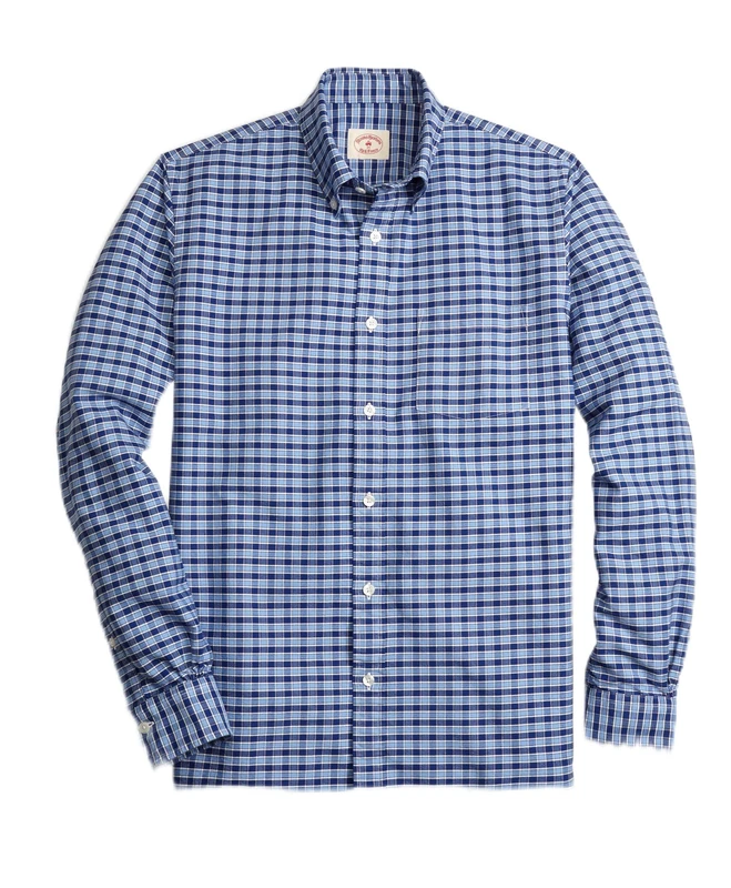 Brooks Brothers Men's 100076234 Blouse, Blu (Open Blue), 43