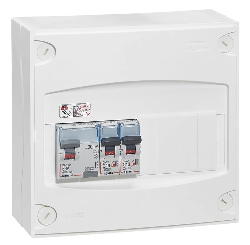 Legrand Electric Fuse Box, White, LEG93060, 400 voltsV