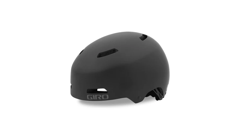 Giro Quarter FS Mips Helmet - Durable Skate-Style Dirt Helmet with Polyurethane Bumper for Trail & Skate Park Protection, Color: Black, Size: S