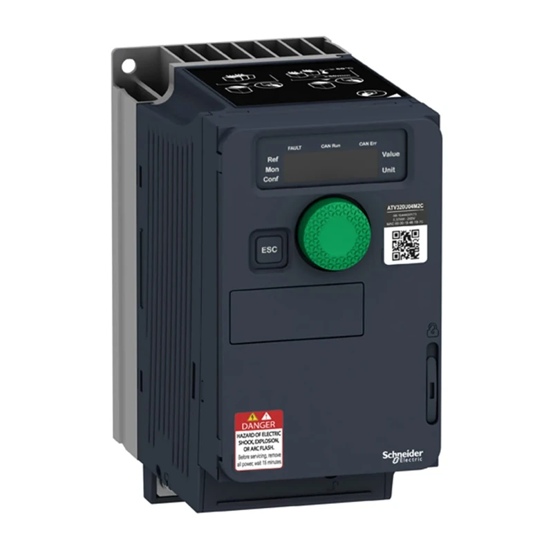 Schneider Electric - Variable Speed Drive For OEMs, Altivar Machine ATV320, 1-phase, Compact, 0.37 KW, 200-240V, ATV320U04M2C