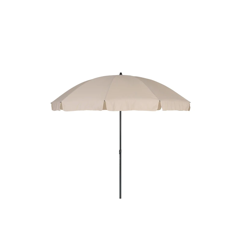 greemotion Parasol Garden Umbrella - Sunshade Canopy in Beige - Parasol 2,5m with 10 arms and UV-Protection for Outdoors, Patio, Garden or Yard