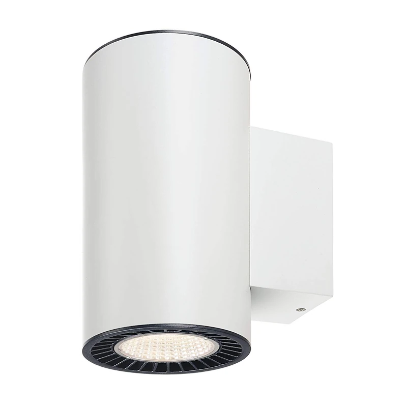 SLV Supros Aluminium Wall Light, Aluminium, White, Warmweiße Ausleuchtung
