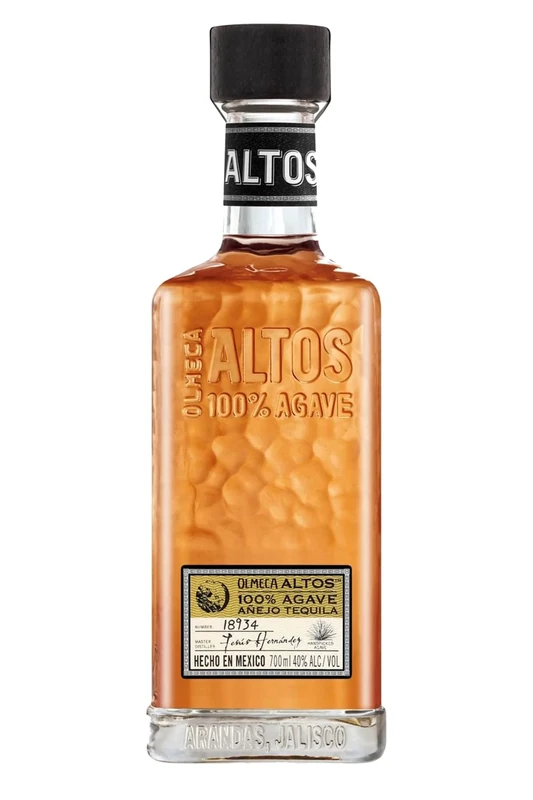 Olmeca Altos Anejo Tequila 70cl, 40% ABV, Made from 100% Blue Weber Agave, Award Winning, Crafted in Small Batches, Aged in Bourbon Casks for 12 months, Grown in Los Altos, Mexico