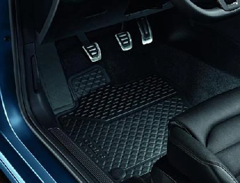 Volkswagen 5G0061512A82V All-Weather Mats Rear, Titanium Black