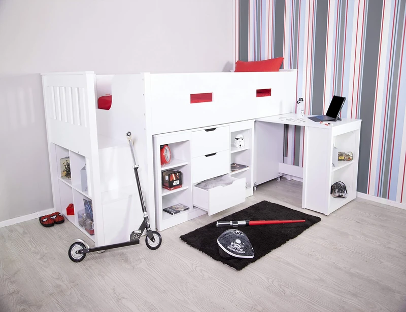 Flair Furnishings Bed, Particle Board, 90 x 190 cm - Image 1