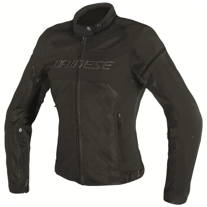Dainese Air Frame D1 Lady Tex Jacket, Windproof Motorcycle Jacket, Women, Black/Black/Black, 44