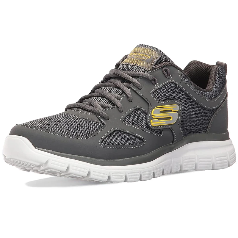 Skechers Burns Agoura, Men's Low-Top Sneakers, Charcoal Lime, 10.5 UK - Image 1