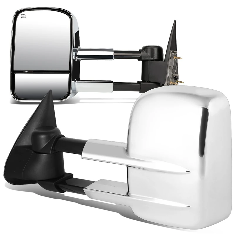 DNA Motoring TWM-001-T111-CH Pair of Towing Side Mirror (Driver And Passenger Sides), 1 Pack