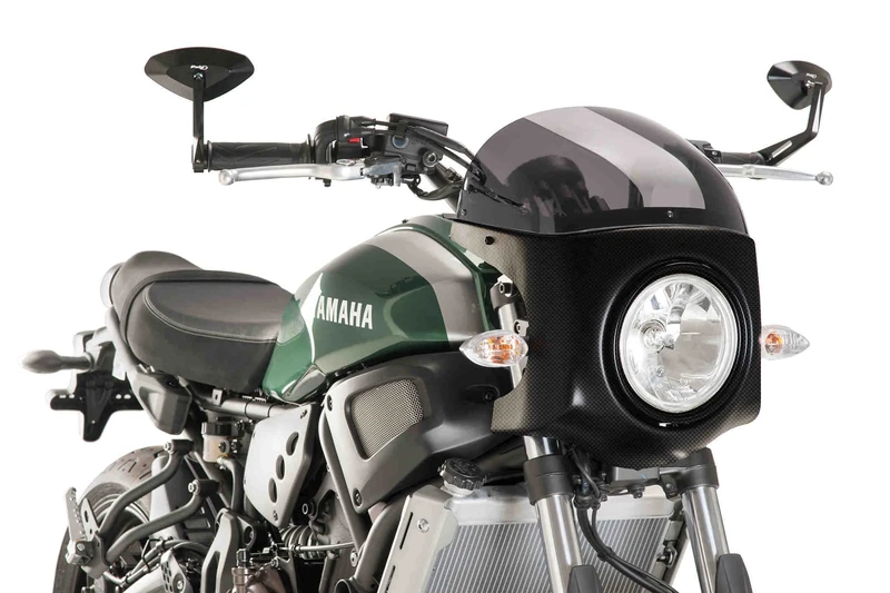 Café Racer Dome Puig Retro Yamaha XSR 700 16 – 17 Dark Carbon look-fumè - Image 1