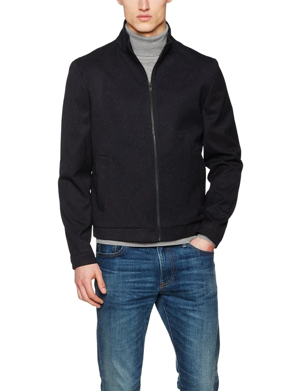 New Look Men's Neppy Smart Not Applicable|#4129 Classic Long Sleeve Blazer, Blue (Navy), 42R (Manufacturer Size: X-Large) - Image 1