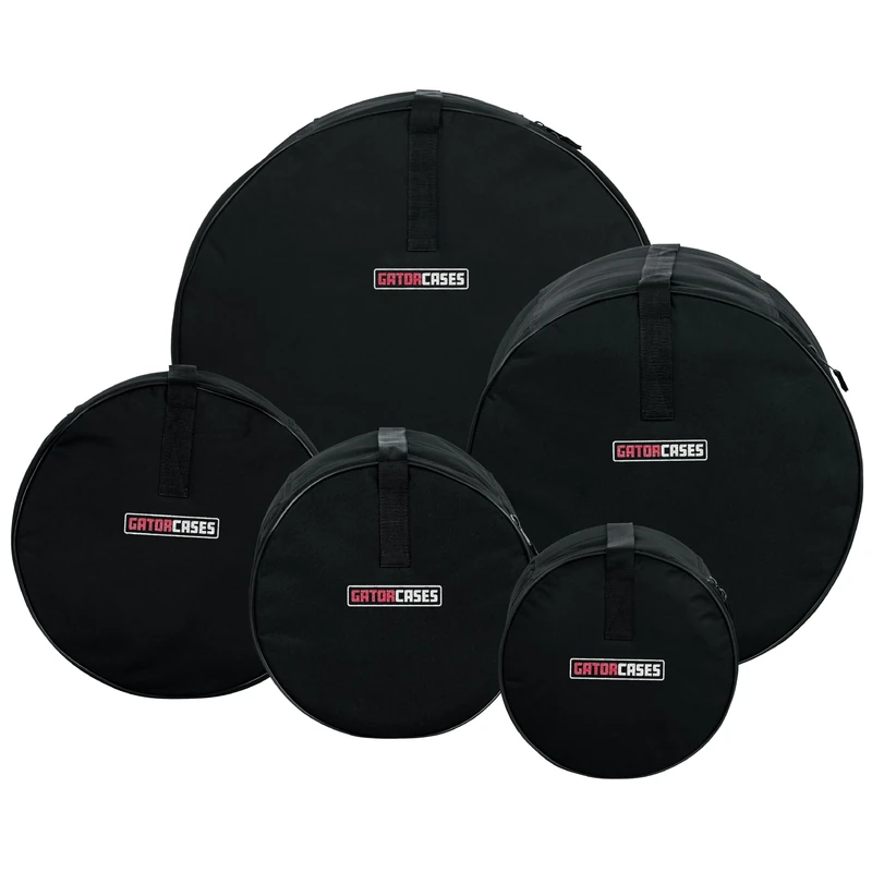 Gator Cases GP-FUSION16 Standard Padded Nylon Bag, 5 pack Set for Fusion Style Drum Kits with 16" Floor Tom