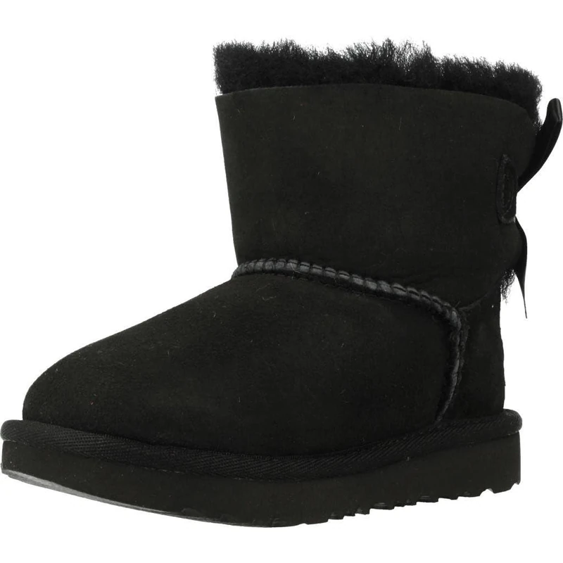 UGG Unisex Kids Mini Bailey Bow Ii Classic Boot, Black, 5 UK Child