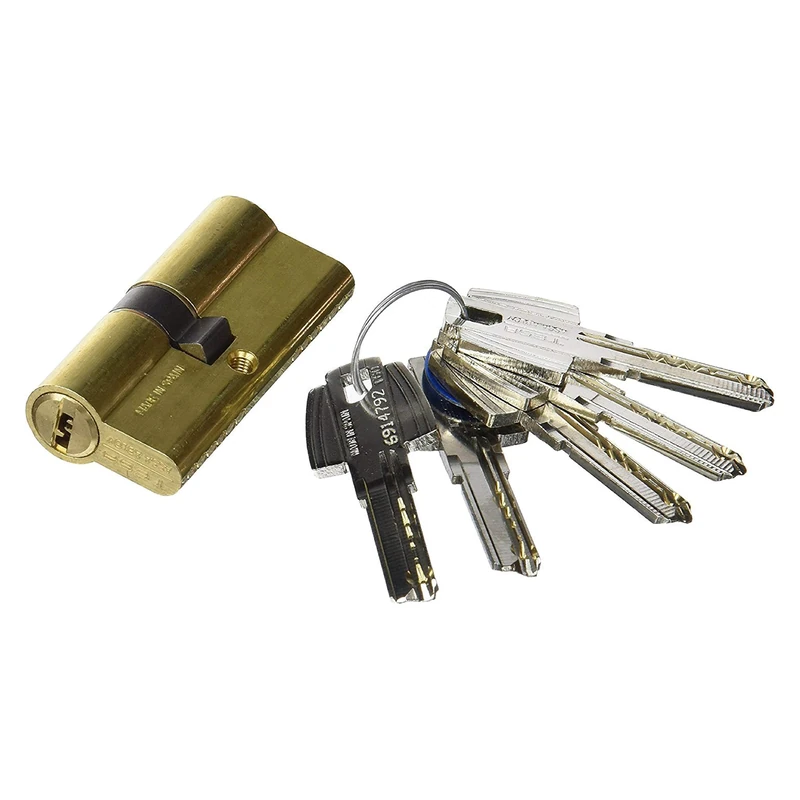 Tesa Assa Abloy T6555070L, Security Cylinder, T60, Long Lave, Wrench, Brass, 50 x 70 mm - Image 1