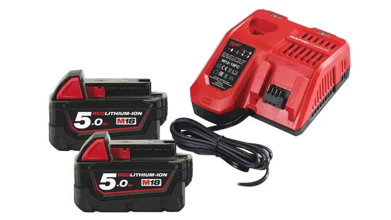 Milwaukee 4933459217 M18NRG-502 Rechargeable Battery Starter Kit 12 W 12 V