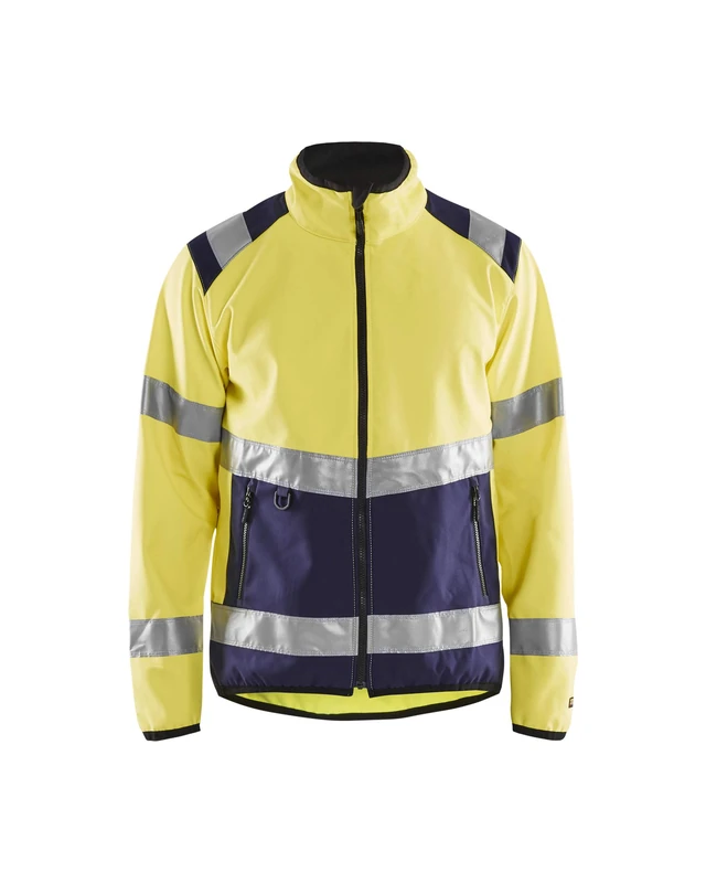 Blakläder 487725163389L Size Large Class 2 High Vis-Softshell Jacket - Yellow/Navy Blue