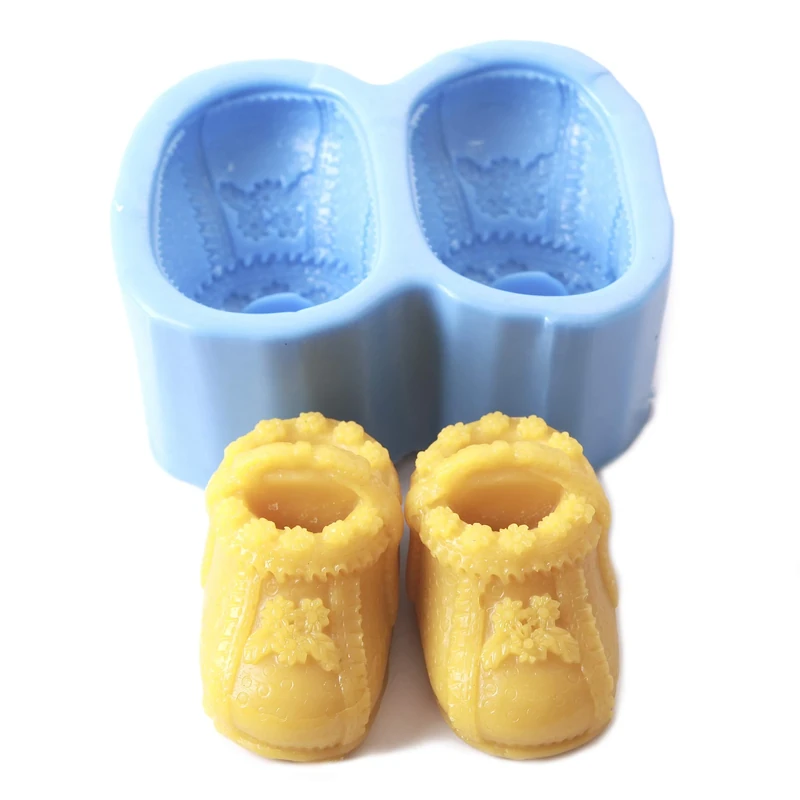 World Of Moulds | Baby Booties Silicone Mould x 5