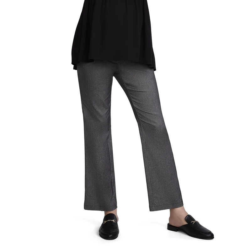 Motherhood Maternity Women's Super Stretch Secret Fit Belly Ankle Skinny Work Pant Business Casual, Asphalt Grey, Medium