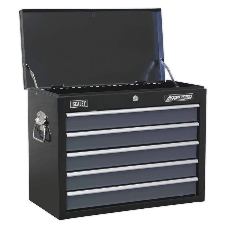 Sealey Ap3505Tb Topchest 5 Drawer With Ball Bearing Runners - Black/Grey