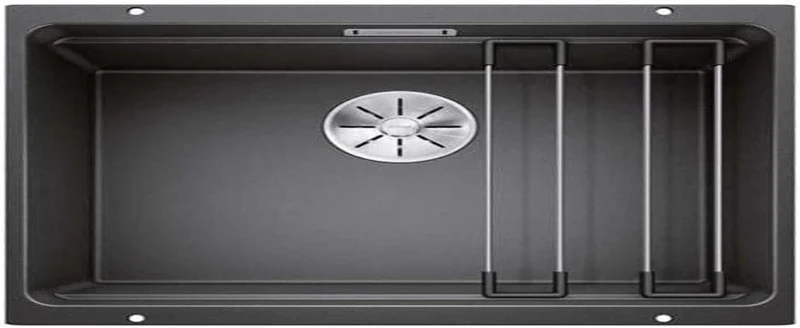 BLANCO 522227 Etagon 500-U Granite Kitchen Sink, for 60 cm Wide Base Cabinets, Undermount, Grey