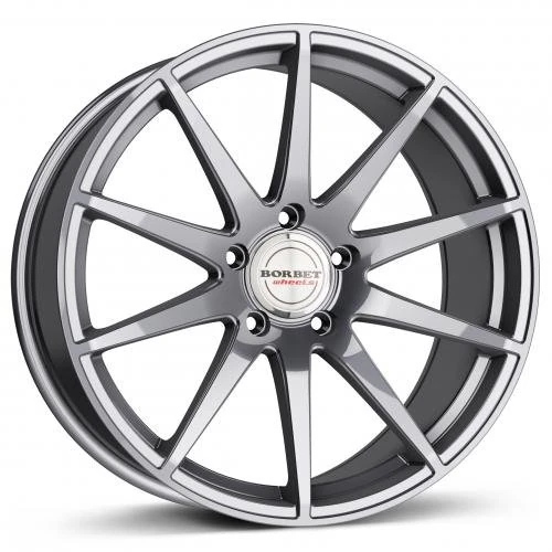 Borbet GT x 10 x 20 ET 26 Bolt Circle 5 x 112 Hub Centering 66.5 GT x 102026112566.5TG, Titan Glossy