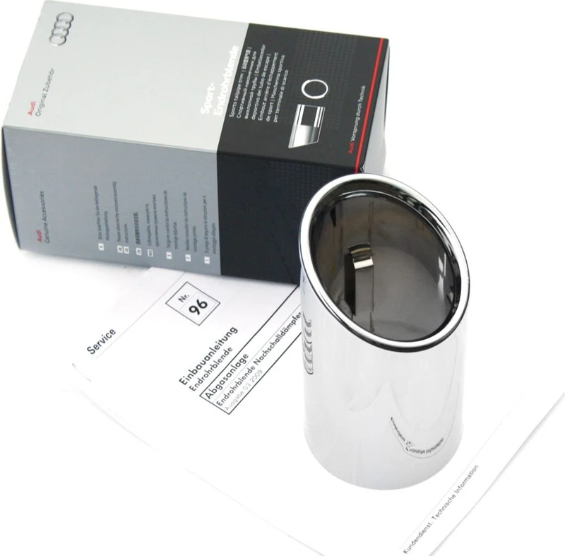 Audi 8W0071771 Sport Tail Pipe Trim Left Chrome-Plated