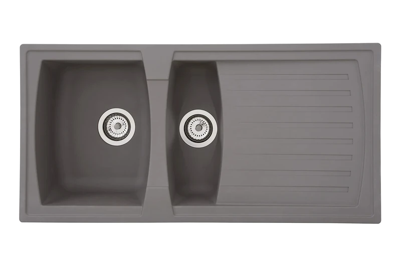 respekta Alineo100 Kitchen Sink, Concrete Grey, 100 cm